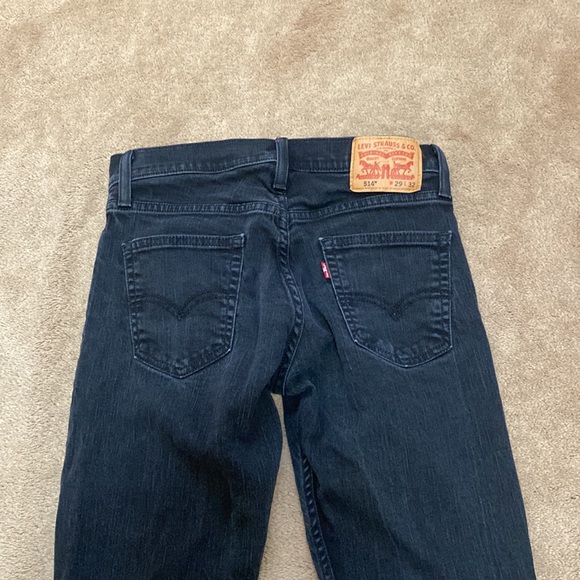 Levi’s 514 W29 L32 Black Denim Jeans - Picture 12 of 15